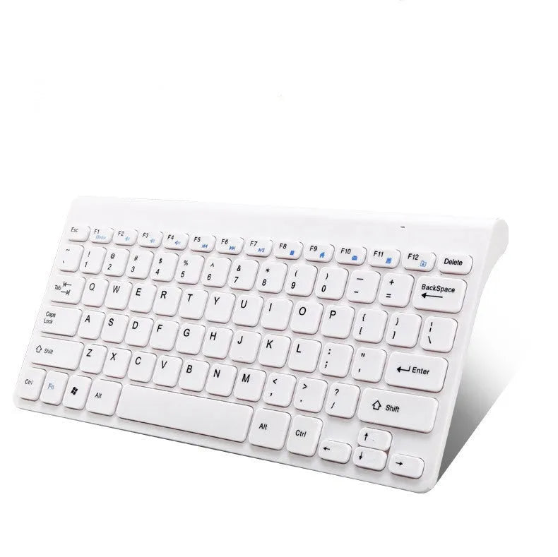 Black and white wireless keyboard and mouse set with 4G receiver showing 10-metre range