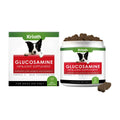 Dog joint relief granules in a 200g tub with glucosamine, MSM, chondroitin, and omega fatty acids