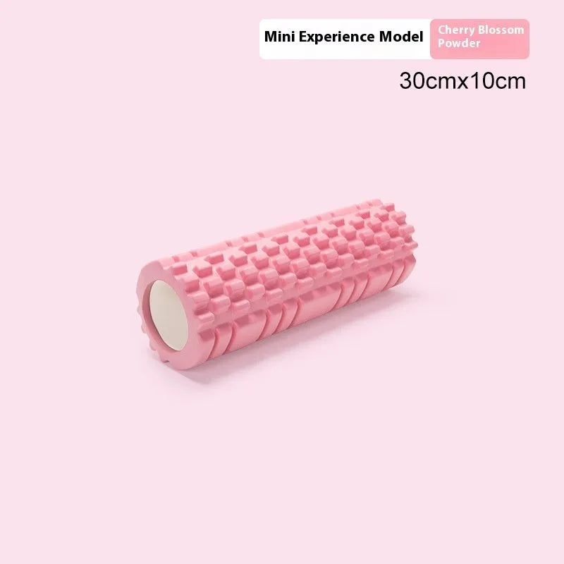 EVA foam roller for fitness in multiple sizes and colours including black, grey, pink, and blue
