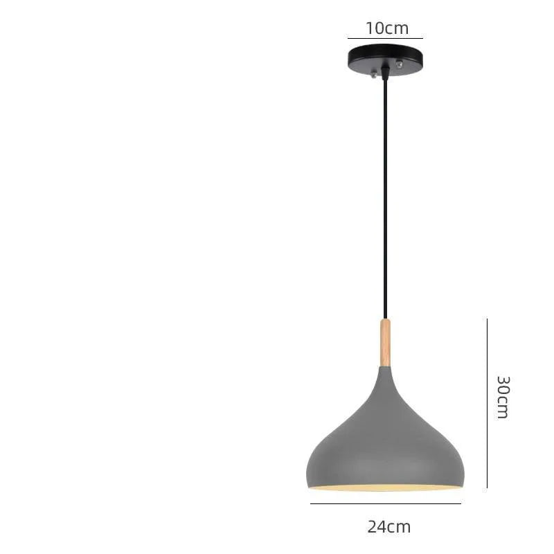 Modern zinc alloy fishline pendant lamp with adjustable aluminium alloy body in various colours
