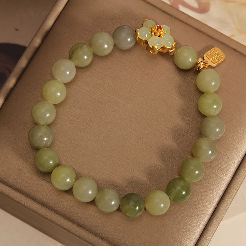 Women's grey jade coloured alloy bracelet for casual everyday wear