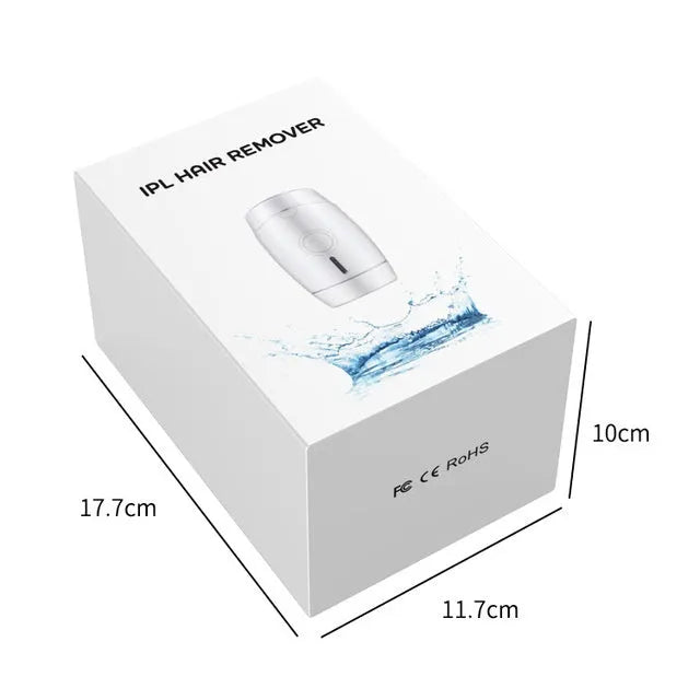 White home IPL laser hair removal device on a table