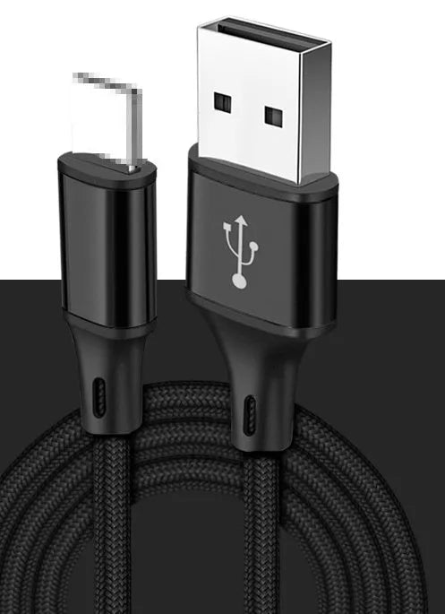 2 metre USB charging cable for Apple Android and TYPE-C phones in multiple colour options