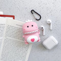Cartoon animal design silicone case for AirPods 1 and 2 generation in multiple colours