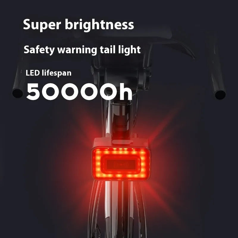 Smart bicycle taillight with millimeter wave radar detection and Type-C charging port