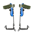 Blue tree climbing tool belt with five stainless steel claws for outdoor climbing use