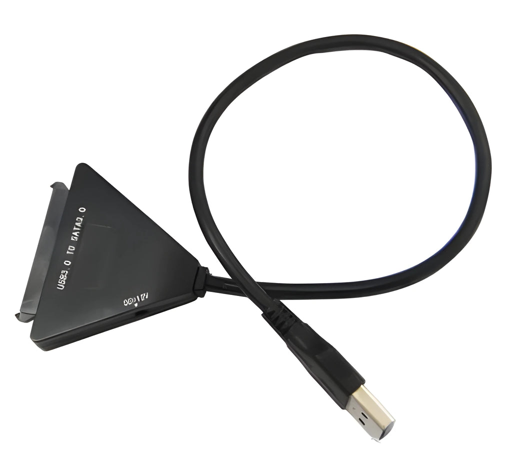 Black USB 3.0 to SATA 7+15 pin interface hard drive external adapter cable