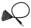Black USB 3.0 to SATA 7+15 pin interface hard drive external adapter cable