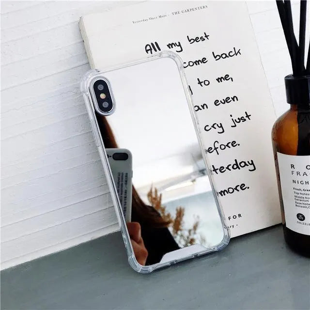 Mirror finish TPU protective phone case for iPhone in various colours