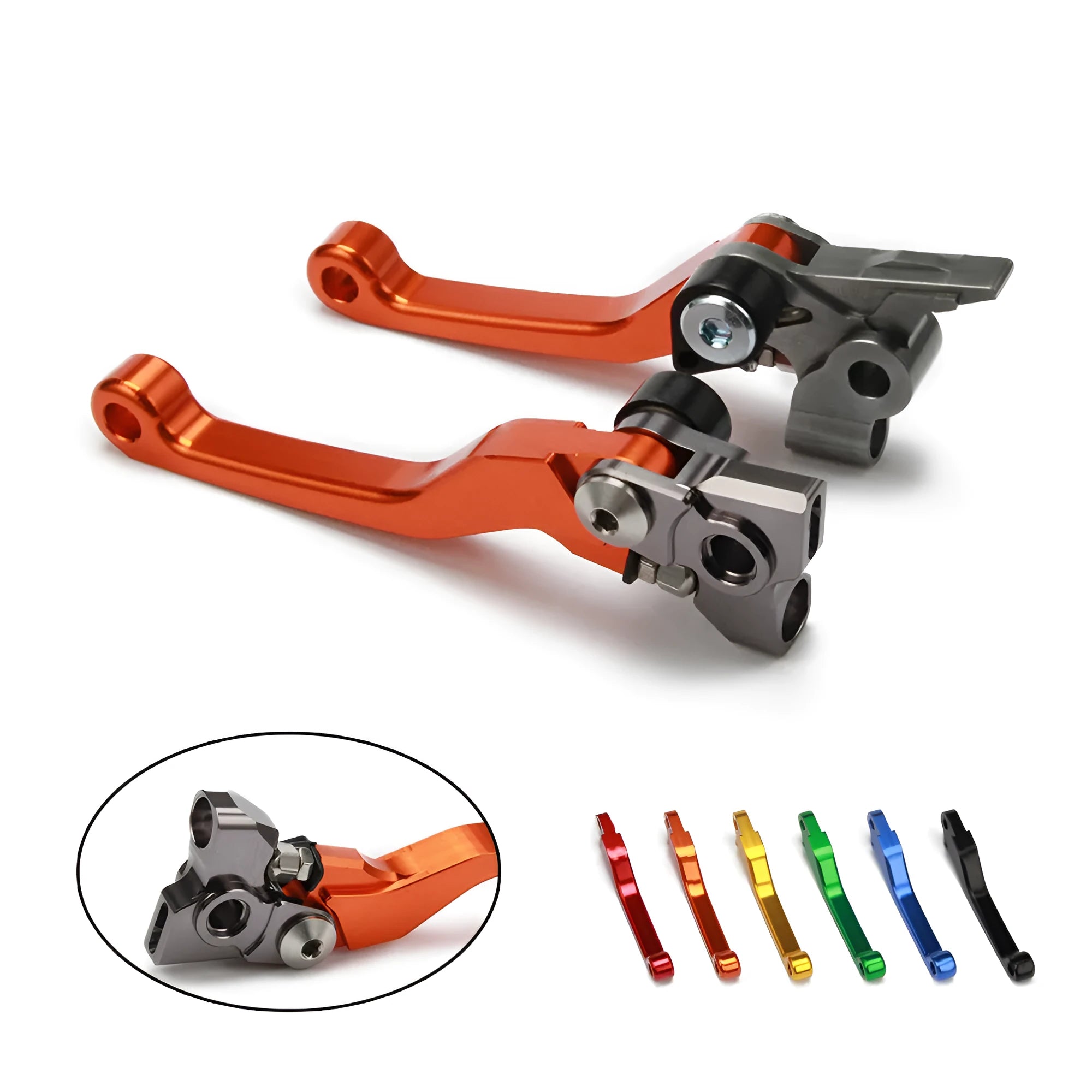 Cross Country CNC aluminium alloy clutch and brake lever set L83R83 in blue colour