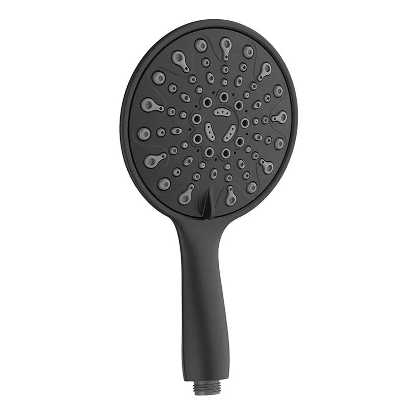 6-inch diameter handheld shower head with electroplated finish showing multiple spray nozzles