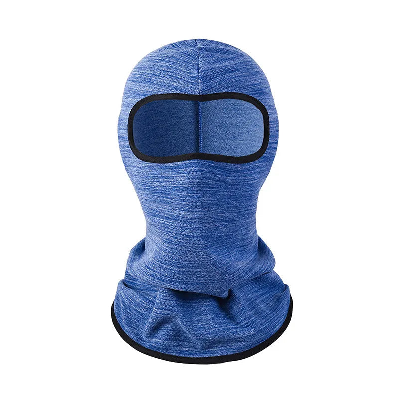 Motorcycle windproof head cover with gloves set in cotton fabric, street-style dome design for autumn winter riding