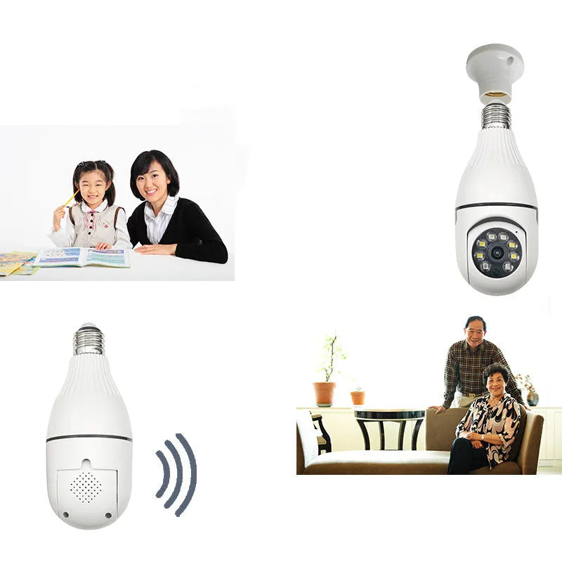Wireless HD security camera with wide-angle lens and dual-light night vision for 10-metre range monitoring