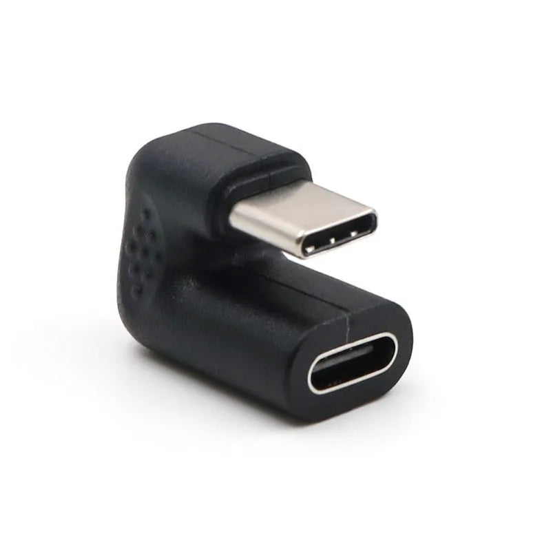 Plastic USB male to female adapter extension cable with U-bend connector, 4-piece pack.