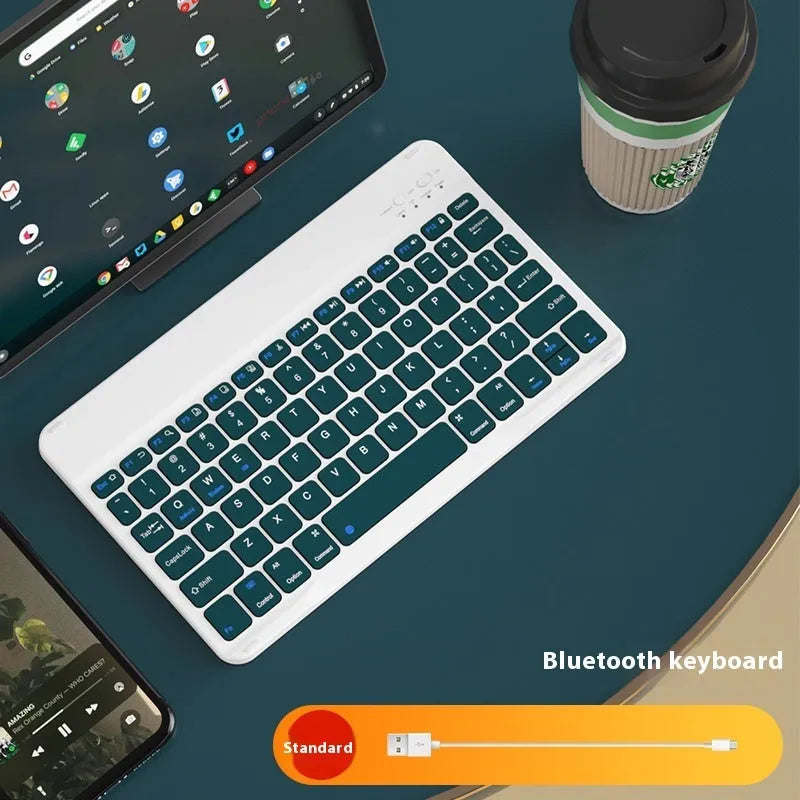 Wireless Bluetooth keyboard for tablets and PCs in multiple colour options with rechargeable battery