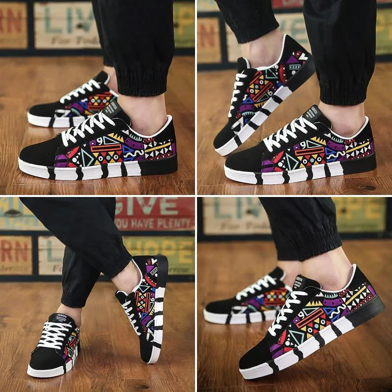 Canvas shoes for men and women, lace-up, rubber sole, available in black blue and colour, sizes 39 to 44