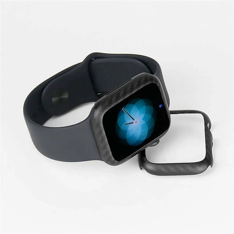 Ultra-thin half wrap leather case for Apple Watch Series 4 44mm in black