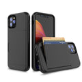 Black hard back cover case fitted on an iPhone 11 Pro Max, showing slim profile and solid colour design.