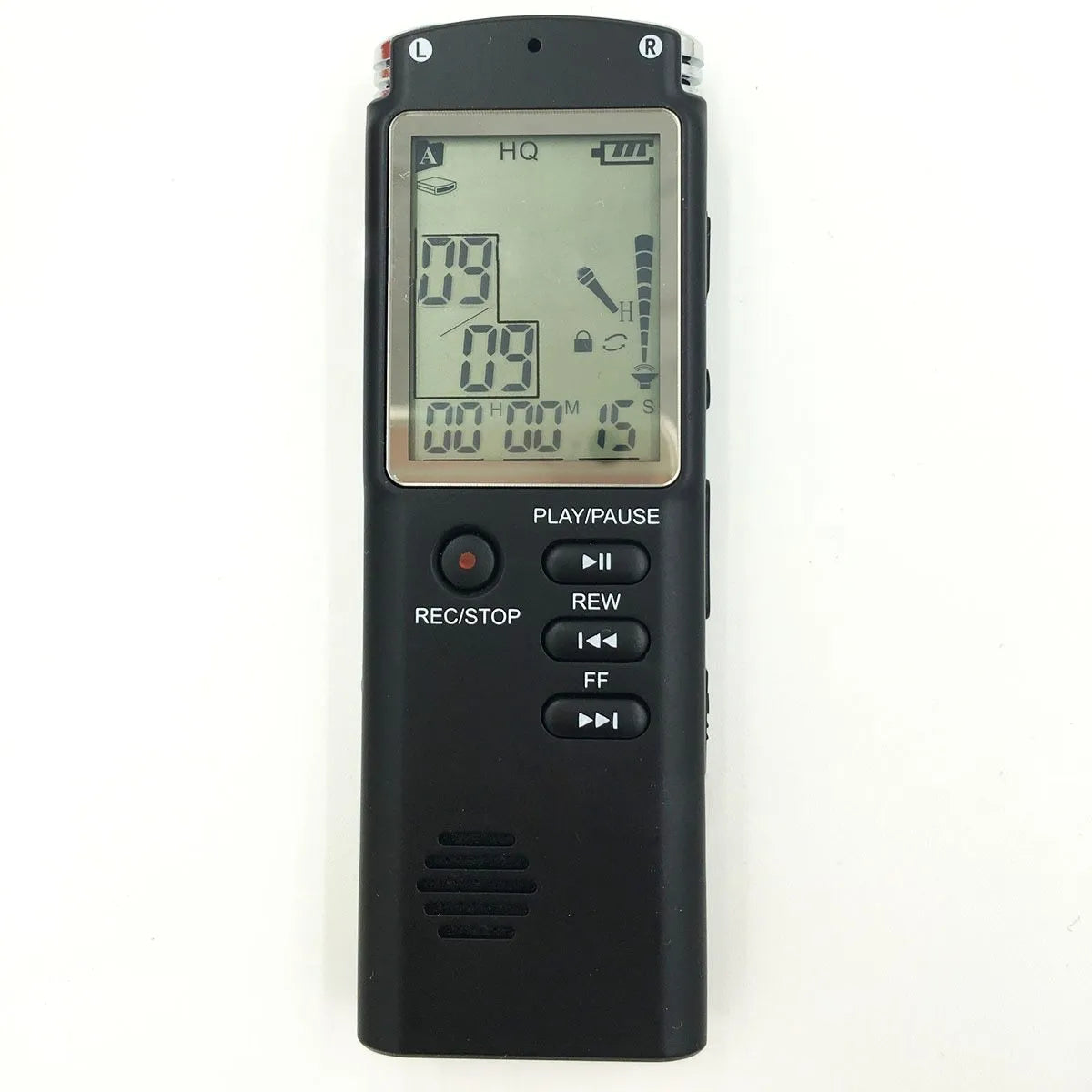 USB professional voice recorder with external microphone port for telephone and ambient recording
