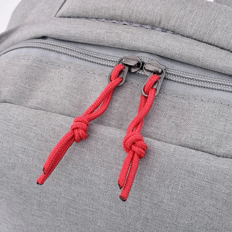 Polyester canvas backpack with laptop pocket zipper closure and internal organisation in black