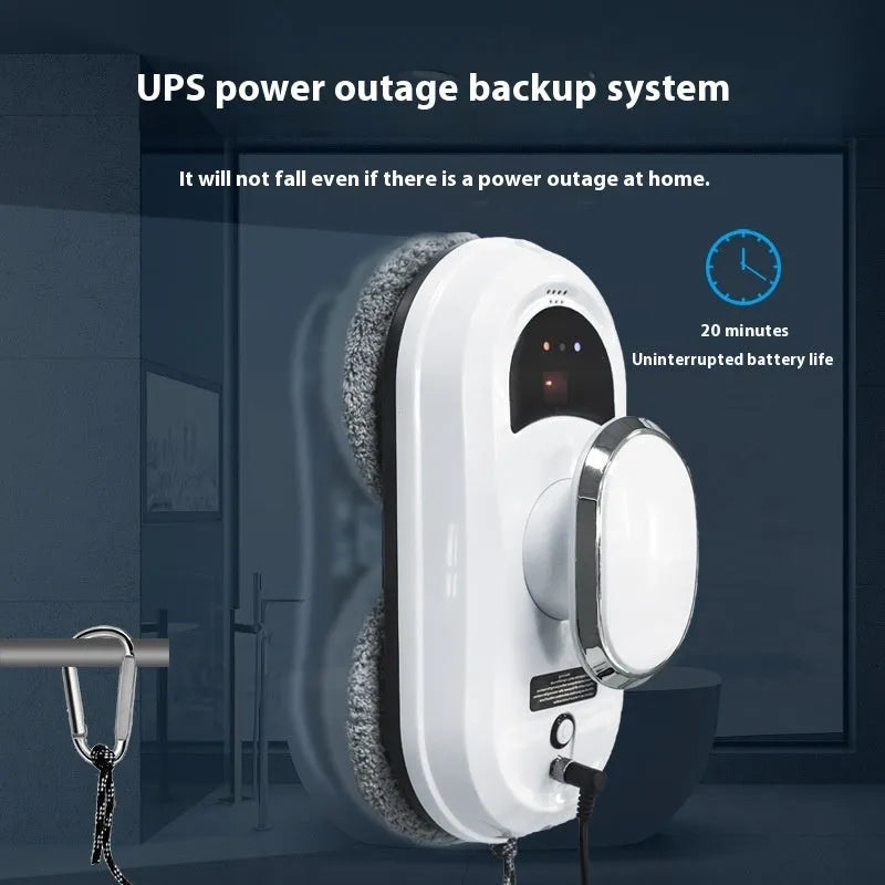 White full-automatic high altitude cleaning machine with remote control and accessories