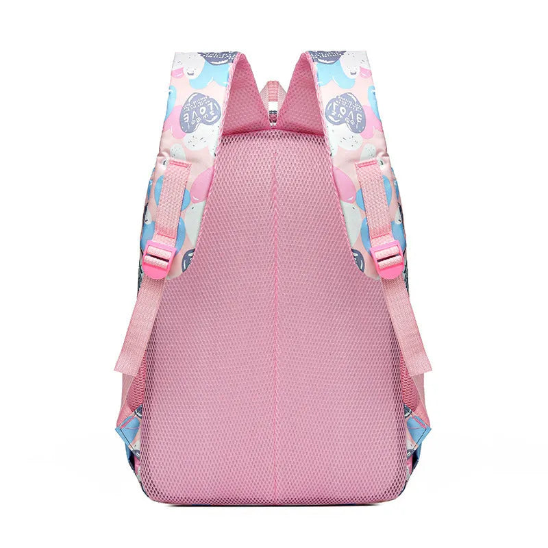 Student schoolbag with air pillow belt system in blue colour with large capacity design
