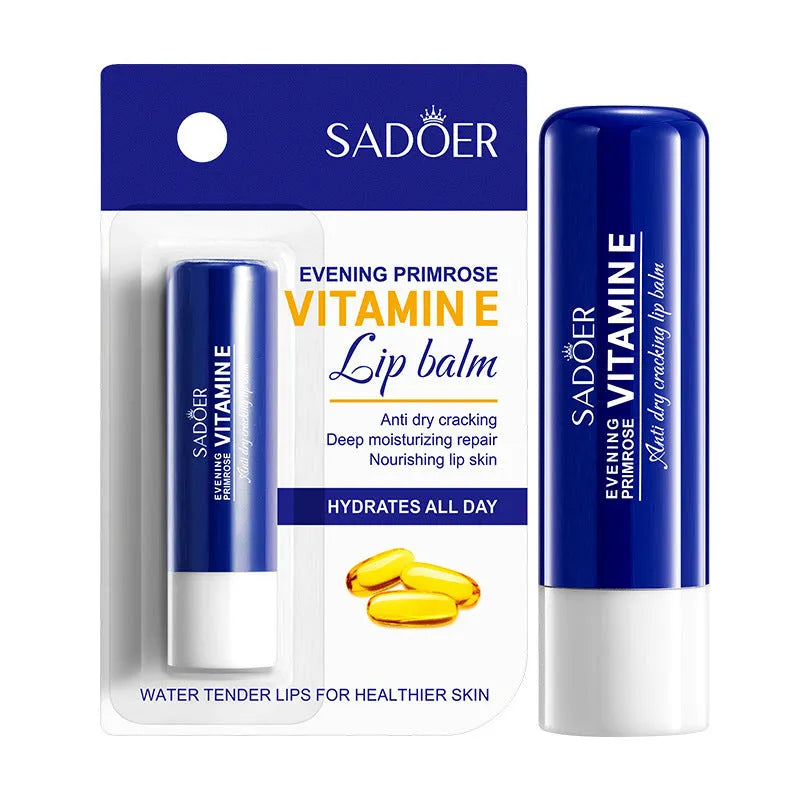 Anti-chapped lip moisturising stick in packaging showing flavour variant options.