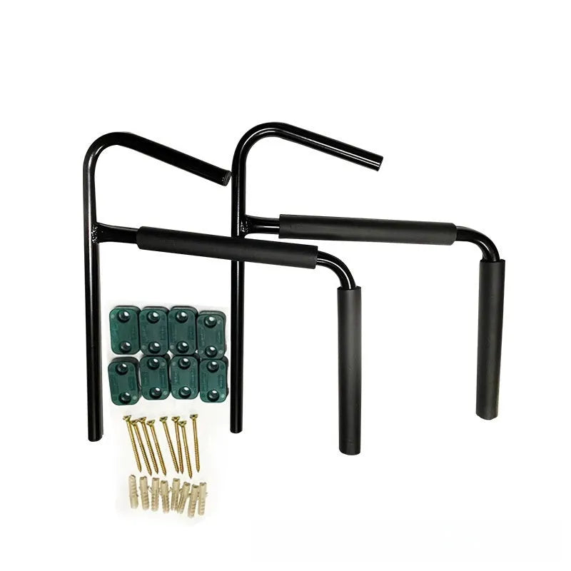 Carbon steel kayak wall hanger rack for ceiling or wall storage of kayaks and surfboards