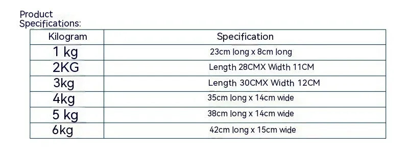 Legging sandbag track and field equipment in Oxford cloth with weight options from 1kg to 6kg
