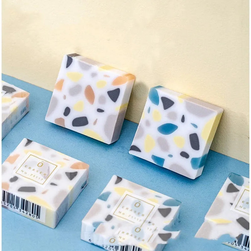 Brick-shaped traceless rubber eraser for student paper corrections