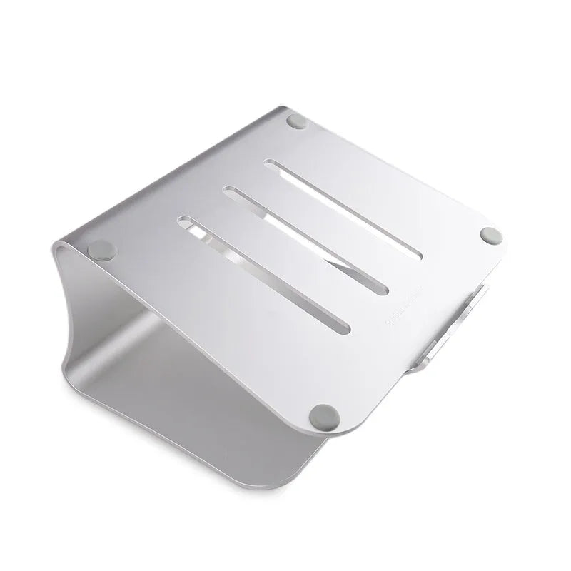 Aluminium alloy rotary notebook cooling bracket with stripe-pattern 4.07mm thick plate in silver colour