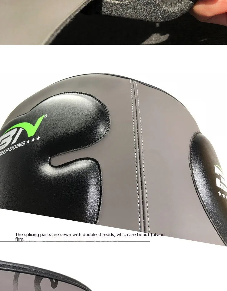 Sanda boxing breast protection target with thickened foam padding in dark grey colour