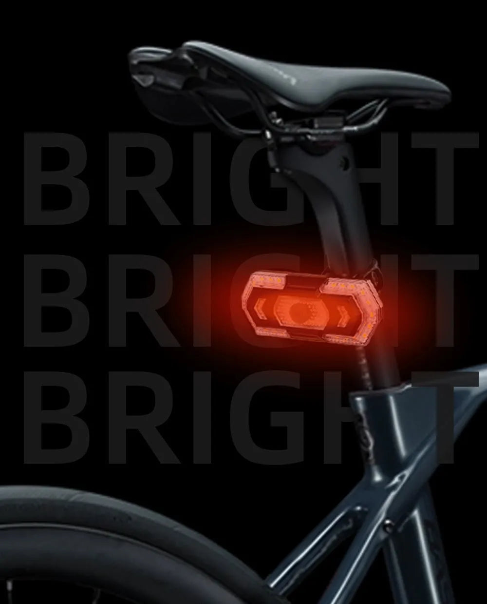 Black wireless remote control LED car taillight with USB charging port