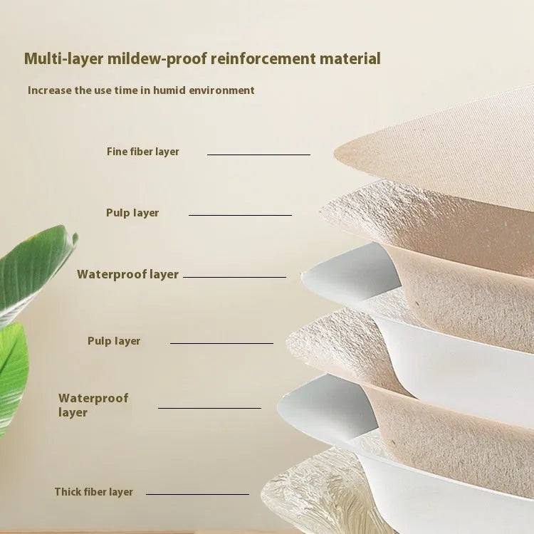 Brown disposable waterproof cat litter box with environmentally friendly degradable materials