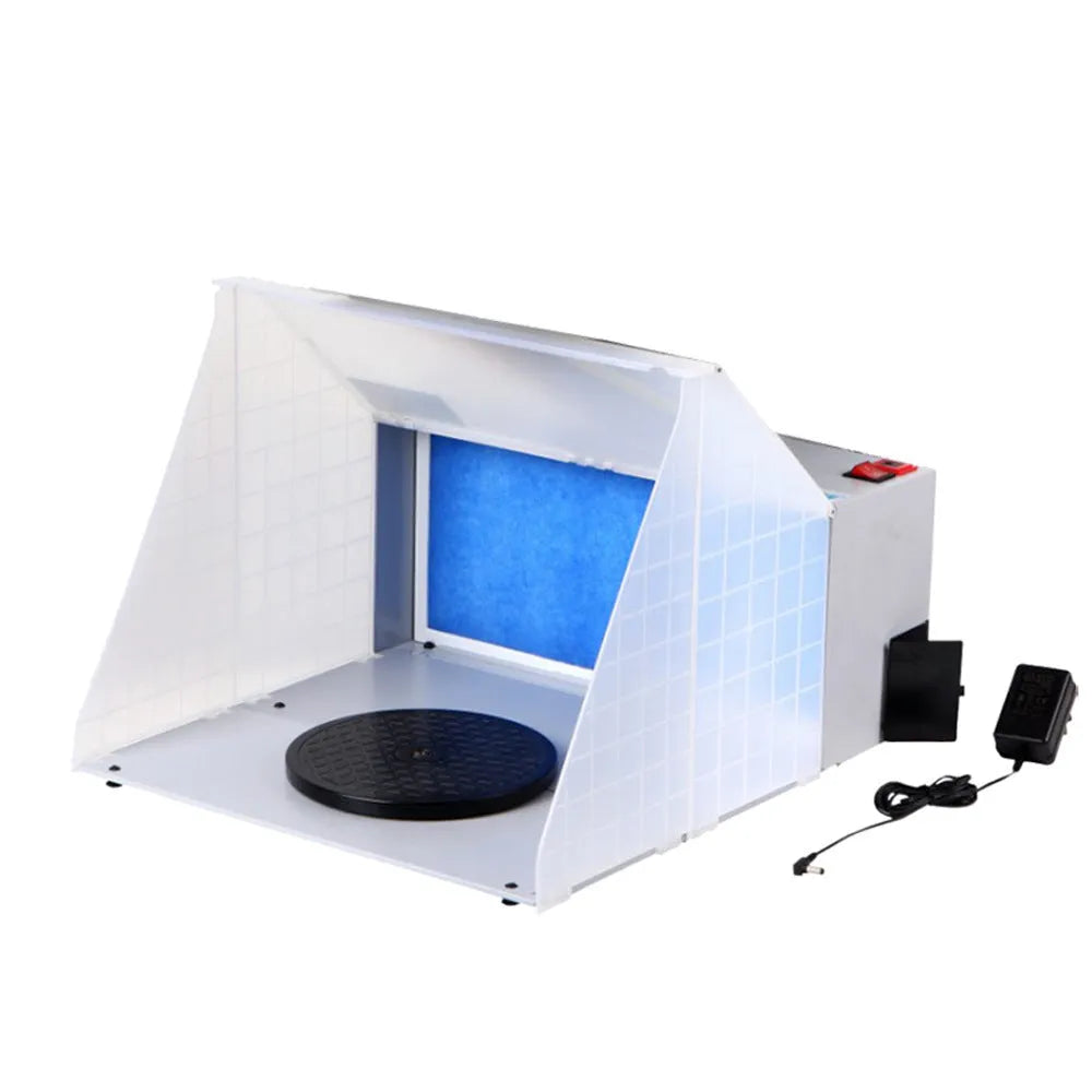Model Color 25W exhaust fan for paint fume extraction, 420x150x250mm with UK plug