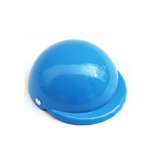Plastic dog motorcycle cap helmet in seven colours with three size options for small medium large dogs
