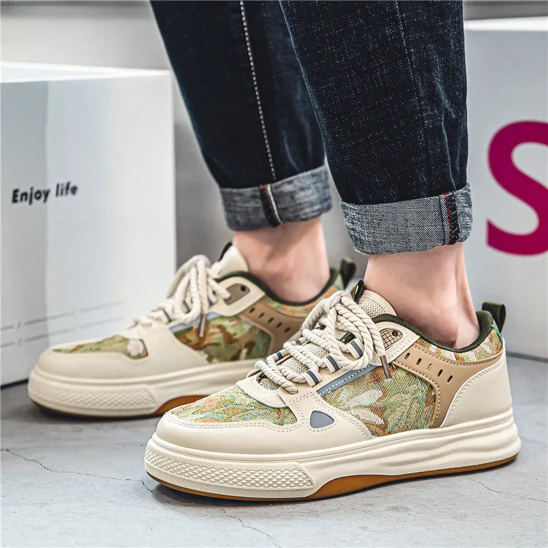 Summer canvas casual shoes with round toe and flat heel in Milan green colour