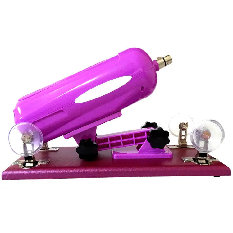Bobb automatic telescopic thrusting sex tool in purple colour with 37x15cm PVC construction