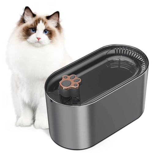 Berlin blue automatic pet water fountain with LED indicator and triple filter system