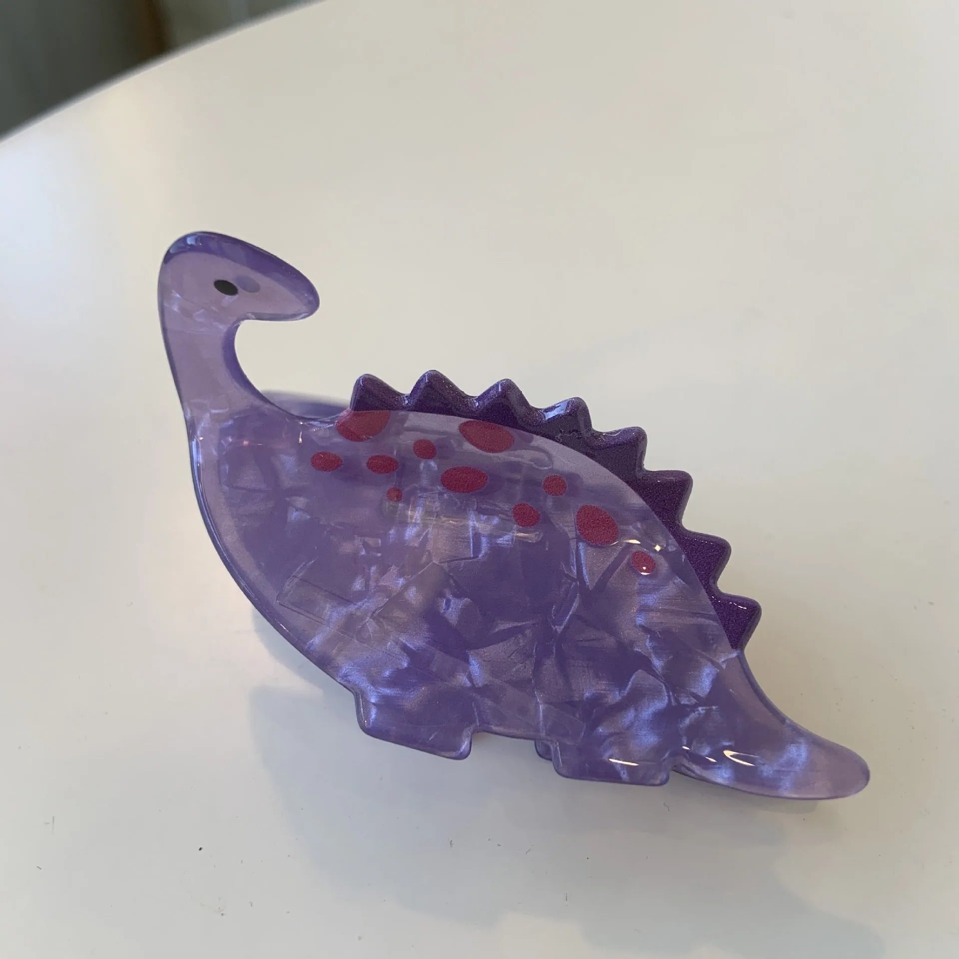 Dinosaur acrylic jaw hair clip grip-style hairpin in choice of six colours