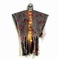 Luminous blood-dyed skull hanging ghost Halloween outdoor decoration with glow-in-the-dark features