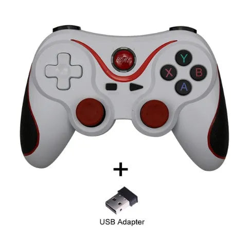X3 Bluetooth wireless game controller for Android phones with mobile phone clip accessory