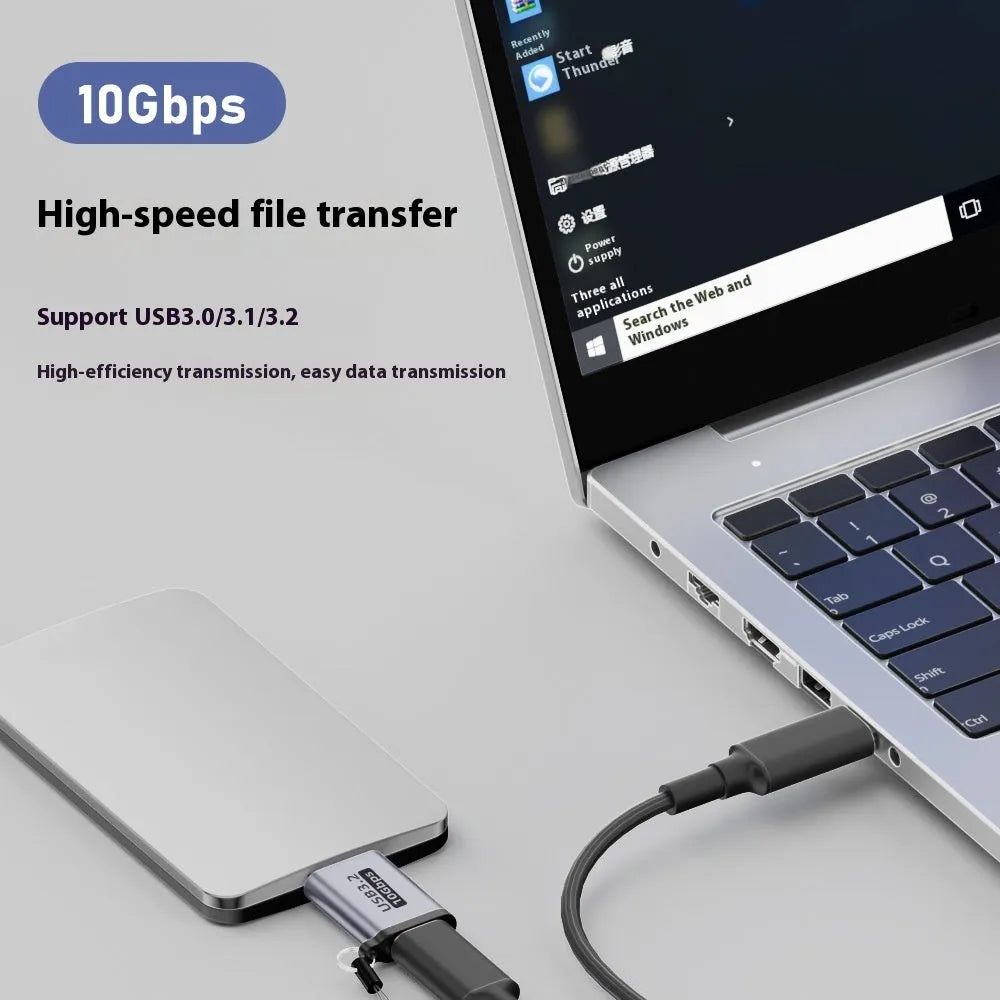 Micro B adapter converter showing USB and Type-C to Micro B interface options for charging and data transfer.