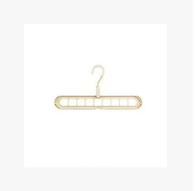 Plastic clothes hanger with rotating hook in assorted colours on white background