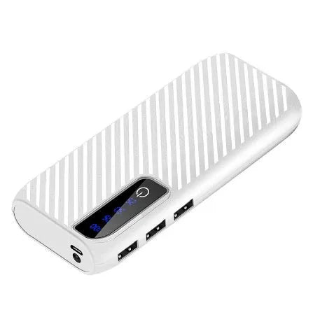 20000mAh portable mini power bank with compact design showing dual USB ports