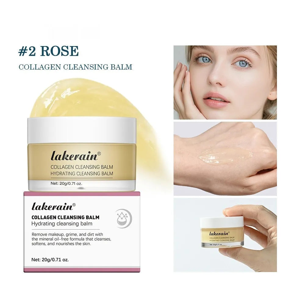 20g tube of rose fragrance makeup remover cleansing cream for face, lips, and eyes.
