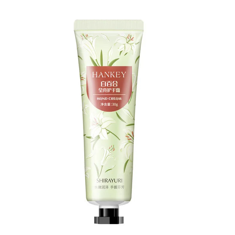 30g tube of fruit-scented hand cream for dry skin moisturising, available in 11 fragrance options.