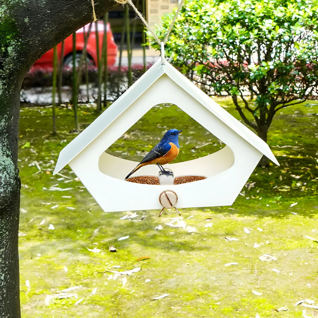 European-style iron bird nest feeder with modern simplicity design for garden decoration