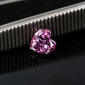 Lemon yellow moissanite heart-shaped stone in various sizes from 4mm to 11mm