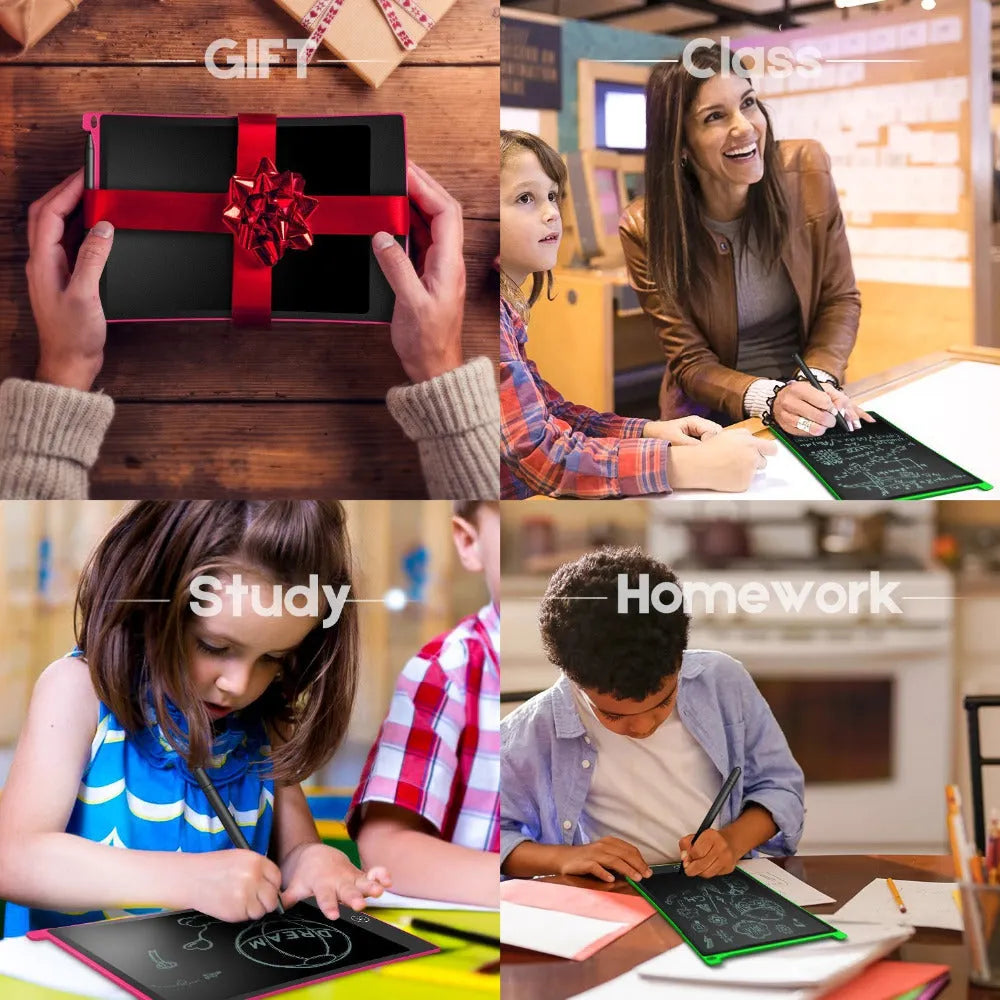 8.5 inch black LCD writing tablet H8S with flexible display and one-key clear button